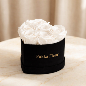 Black Heart Box - White Rose