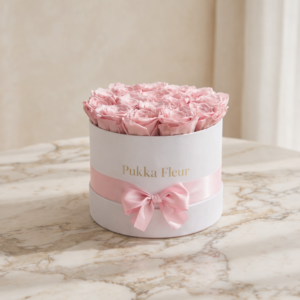 White Classic Box - Red Roses